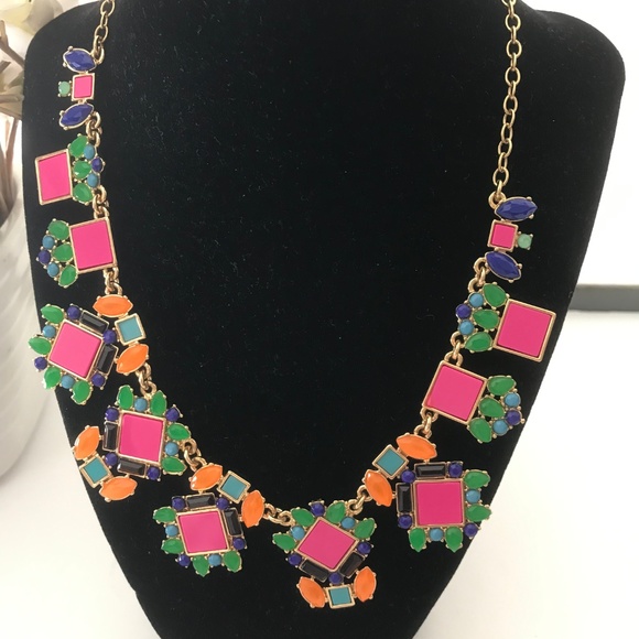 KATE SPADE MULTI-COLOR ENAMEL COLLAR NECKLACE - Picture 3 of 6